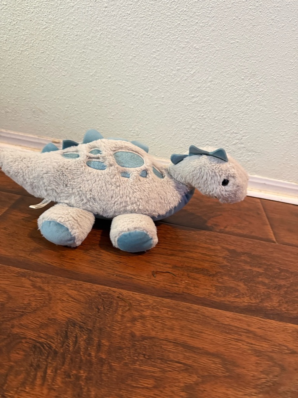 JCBunny Gray Blue Dinosaur Plush Stuffed Animal Toy Small 6-14 in